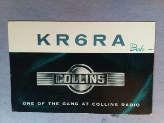 Collins Radio Company - San Francisco - Qsl