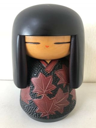 Japanese Sosaku Kokeshi Doll By Sumita Kohjio 6 Inches 15 Cm