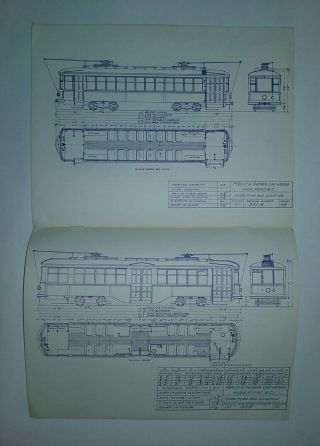 Trains Trolleys Railroad Bus Transport:Car Plans of Perley Company Elec.  Railway 3