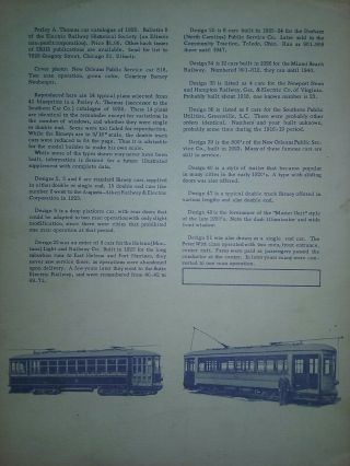 Trains Trolleys Railroad Bus Transport:Car Plans of Perley Company Elec.  Railway 5