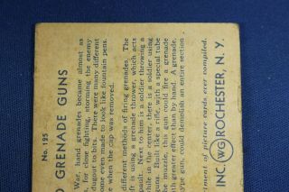 1935 Pulver Picture Card 125 - Hand Grenade Guns - 6