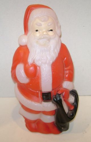 Vintage Santa Claus Blow Mold 13 " Tall Tabletop Lights Work Empire 1968