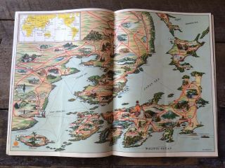 Pre - WW2 JAPANESE Government Railways Tourist Brochure Booklet PICTURES Map 3