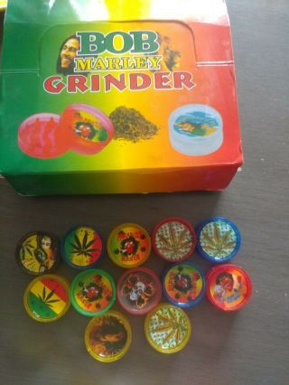 12 Bob Marley Plastic Grinders
