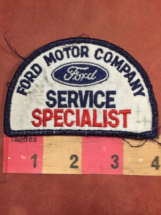 Vtg Ford Motor Company Service Specialist Car Auto Mechanic Patch 00o1