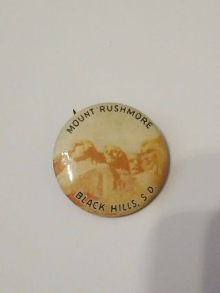 Vintage Mount Rushmore Black Hills Sd Pin