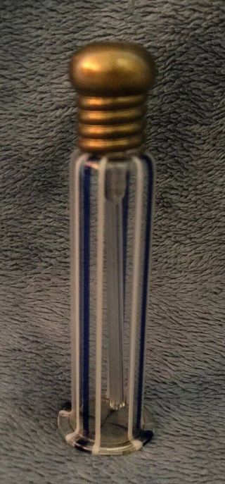 Vintage Colored Glass Perfume Bottle With Lid For Travel
