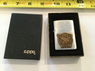 Vintage Zippo Lighter 1991 Bucks (deer)