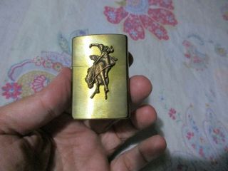Vintage Zippo Lighter Marlboro Man Cowboy On Horse Box 3