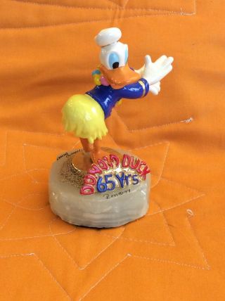 Signed,  Numbered Le Ron Lee Disney’s Donald Duck Doing The Hula For His 65th Bd