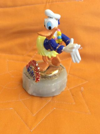 Signed,  Numbered LE Ron Lee Disney’s Donald Duck Doing The Hula For His 65th BD 3