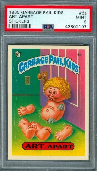 1985 Topps Garbage Pail Kids 6a Art Apart (matte) Psa 9