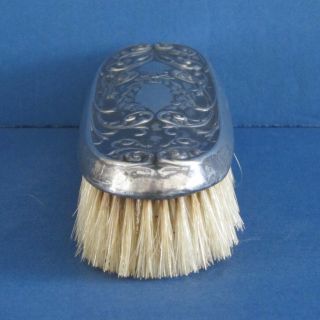 Antique HOPE SILVER CO Silver Plate Clothes Brush 5