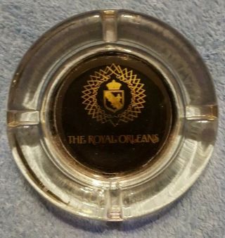 The Royal Orleans Heavy Glass Ashtray Orleans Luxury Hotel Vintage Ash Tray