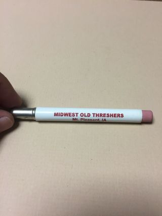 Advertising Bullet Pencil Midwest Old Threshers Mt.  Pleasant Iowa