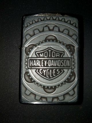 Harley Davidson Zippo Lighter With Case Bradford Pa