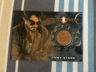 Robert Downey Jr.  As Tony Stark Iron Man 2008 Movie Marvel Costume Wardrobe Card