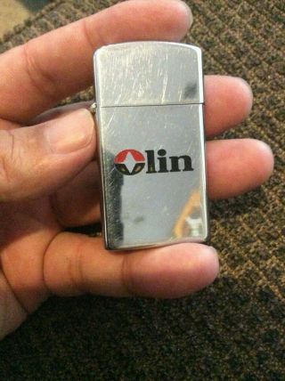 1964 Slim Zippo Ad Lighter,  Olin