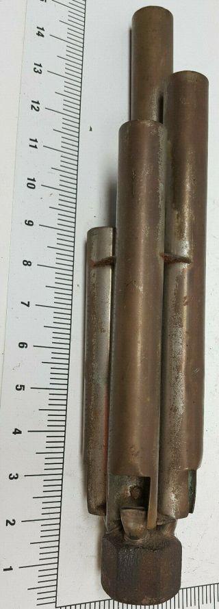 Antique 4 Individual 1 " Brass Tubes Steam Exhaust Air Flow Brass Chime Whistle
