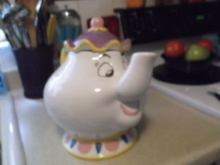 Disney Mrs Potts Teapot Cookie Jar By Treasure Craft - Beauty and the Beast Movie 5