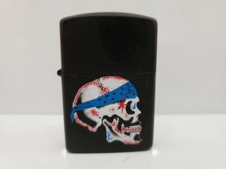 Vintage Skull Lighter With Matte Black Finish / Never Lit