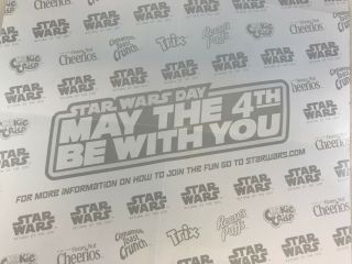 STAR WARS DAY 2015: GENERAL MILLS Promo Poster ATTACK OF THE CLONES 11X17 2
