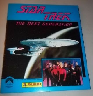 1987 Star Trek The Next Generation Panini Sticker Book - Complete