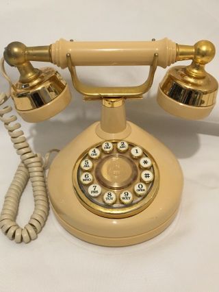 Vintage Push Button Dial Modern French Princess Telephone Western Electric