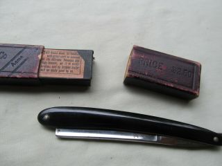 Vintage Straight Razor Knife Cutlery Co Toledo Ohio Usa E Box