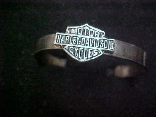 Harley Davidson Sterling Silver Cuff Bracelet Mexico 925