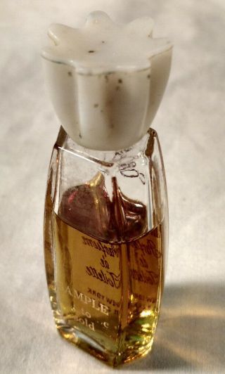 Coty Emeraude SAMPLE.  25oz VINTAGE Box Perfume Bottle Glass Plastic Cap 1950s - 60 2