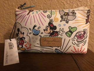 Disney Dooney & And Bourke Sketch Cosmetic Bag Case Placement Mickey
