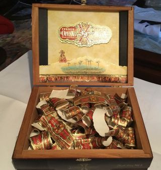 Opus X Empty Cigar Box With 60 Bands