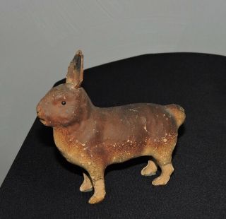 Antique Composition Bunny Rabbit Candy Container