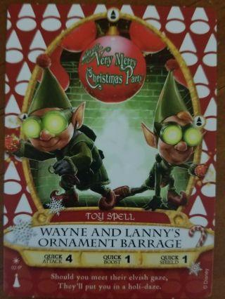 Sorcerers Of The Magic Kingdom Sotmk Holiday Party Card 02/p Wayne And Lanny P2