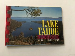 Vintage Souvenir Photo Book Lake Tahoe Ca
