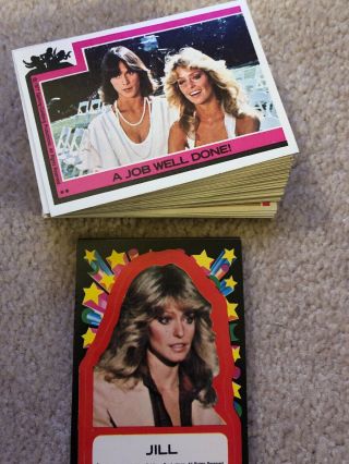 1977 Vintage Charlie’s Angels Series 1 Card Set W/ Stickers.  Nm -