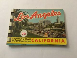 Vintage Souvenir Photo Book Los Angeles Ca
