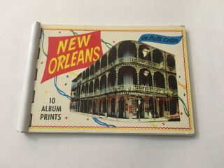 Vintage Souvenir Photo Book Orleans Louisiana La 10 Prints