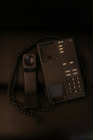 Vintage At&t Model 705 Black Wall/desk Mount Phone Retro