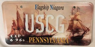 Ship Vanity Uscg U.  S.  Coast Guard License Plate Submarine Coastie Boat Military