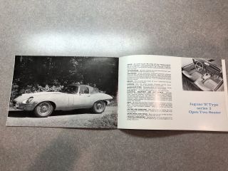 1968 Jaguar Cars Brochure E Type 340s 420ge
