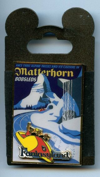 Wdi Disney Matterhorn Bobsleds Fantasyland Attraction Poster Cast Le 300 Pin