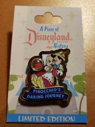 Disney Piece Of History Pin - Dlr Series 3 - Pinocchios Daring Journey