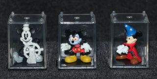 Disney Japan Mickey Mouse Runaway Brain Fantasia Steamboat Willie Pvc Set