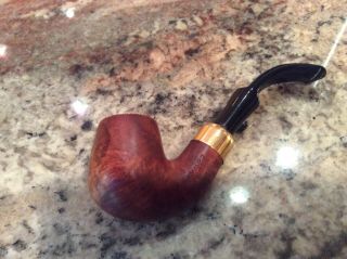 Great Mauro Series 2 Pipe With Gold Band.  Unsmoked Or Very Lightly Smoked
