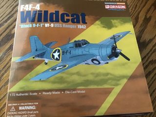 F4f - 4 Wildcat Dragon Warbirds 50206 1/72 Sc Diecast