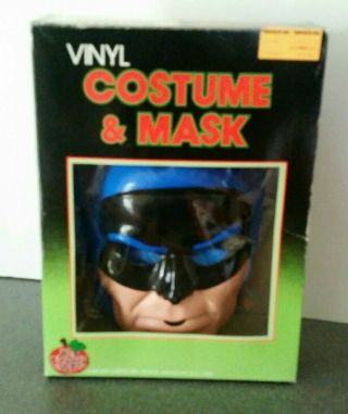 Rare 1989 Ben Cooper Dc Batman Mask / Cape / Outfit / Box Vintage Halloween