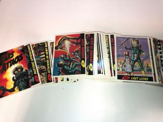 Vintage 2004 Topps Mars Attack Cards 99 Cards Just Missing 1card From Full Set