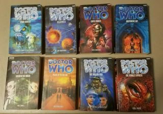 Set Of 8 " Doctor Who " Paperback Books,  Series,  Bbc Worldwide Ltd.